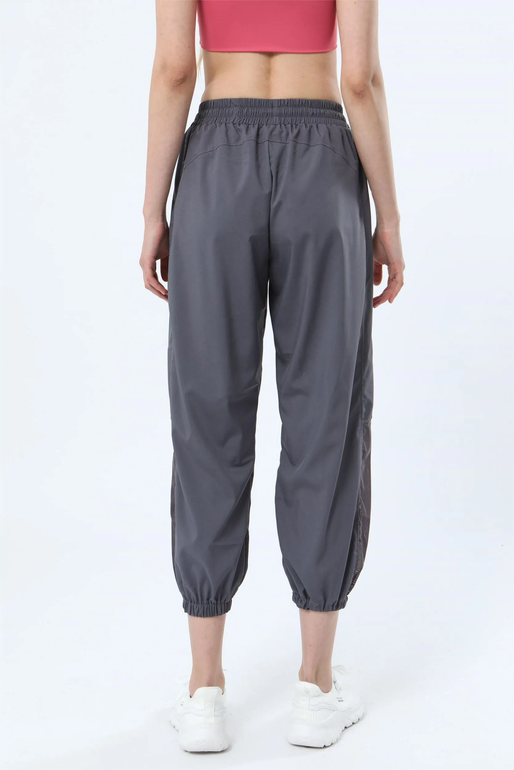 Mesh Panel Jogger Pants