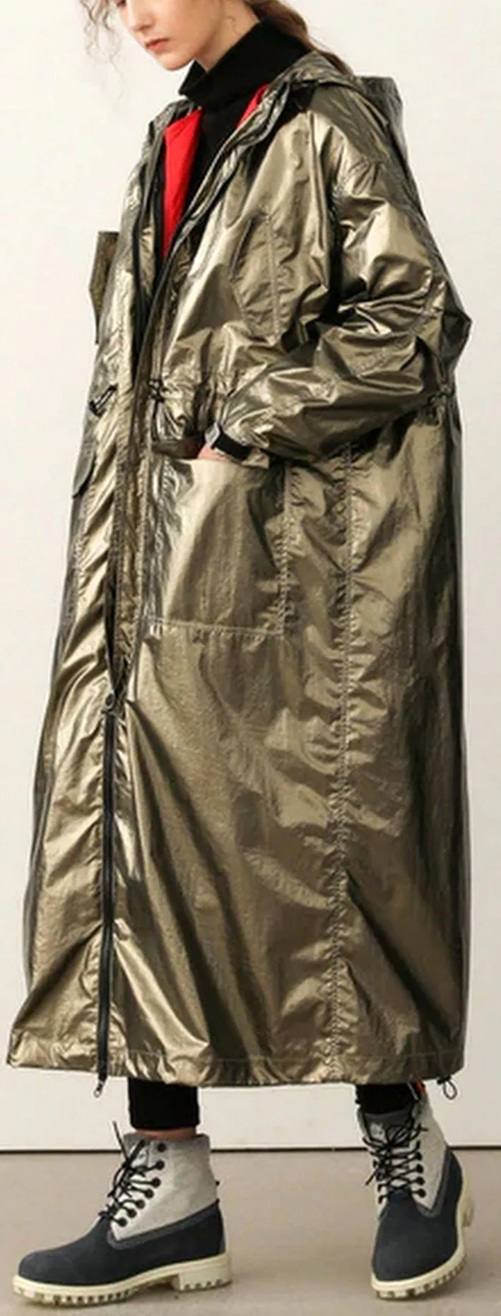 Metallic Reversible Coat