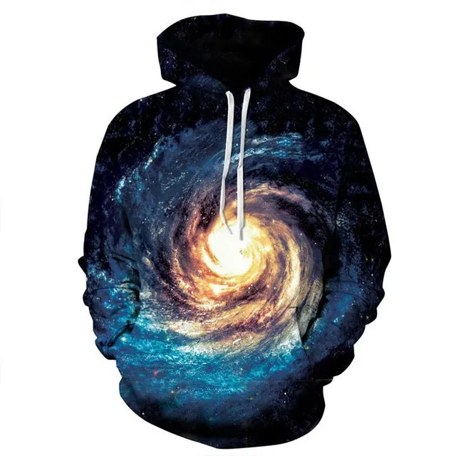 Milky Way Galaxy 3D Sweatshirt Hoody