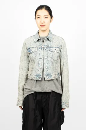 Monogram Denim Jacket Blue/Beige