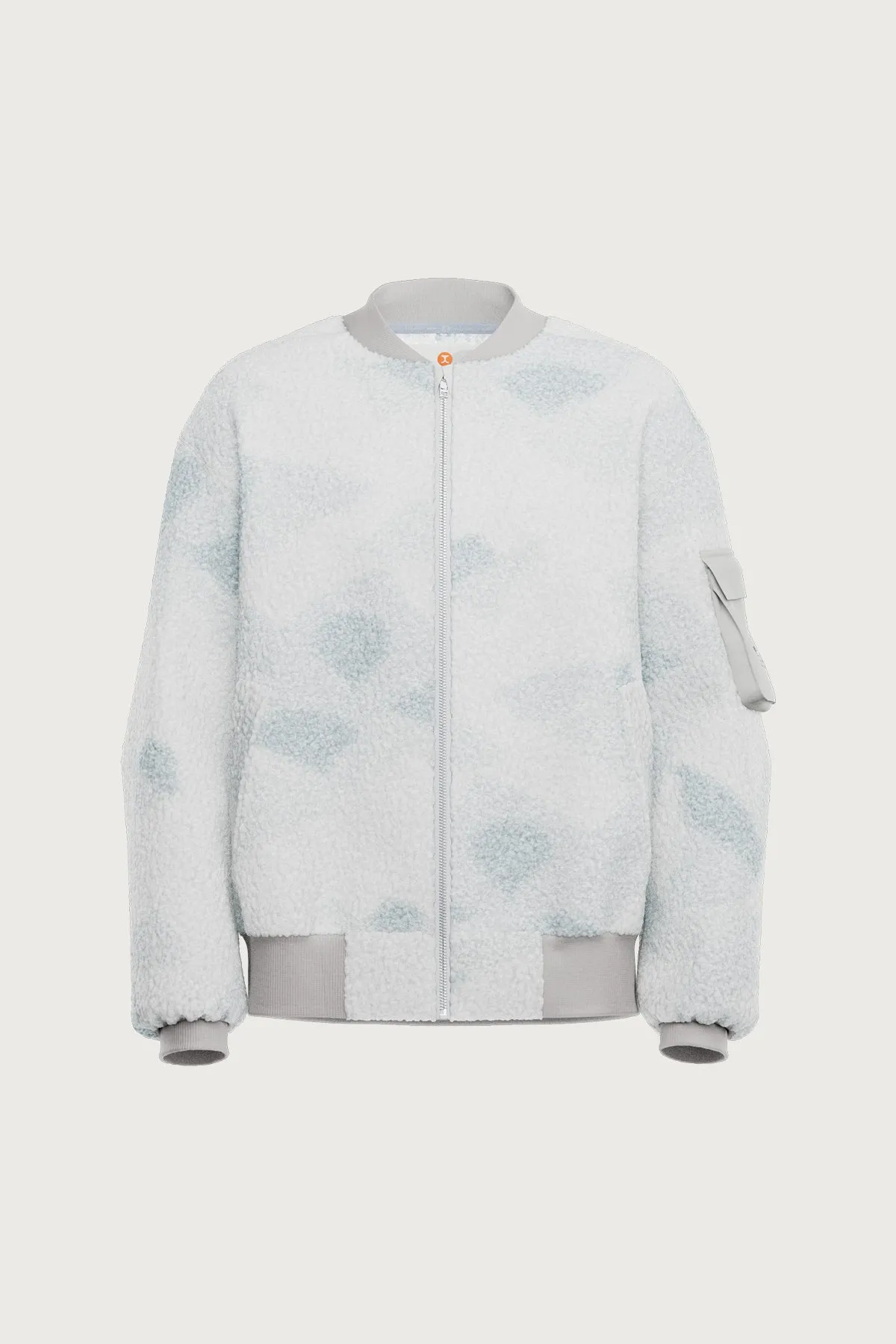 Mosaic Sherpa Baseball Jacket