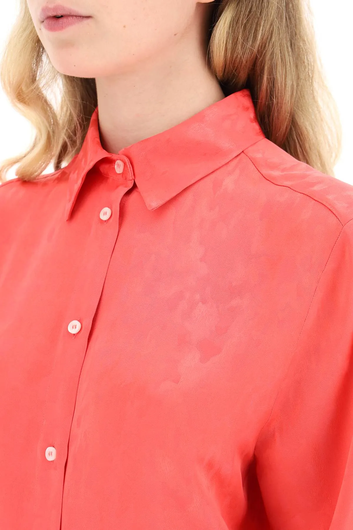 Msgm jacquard satin shirt