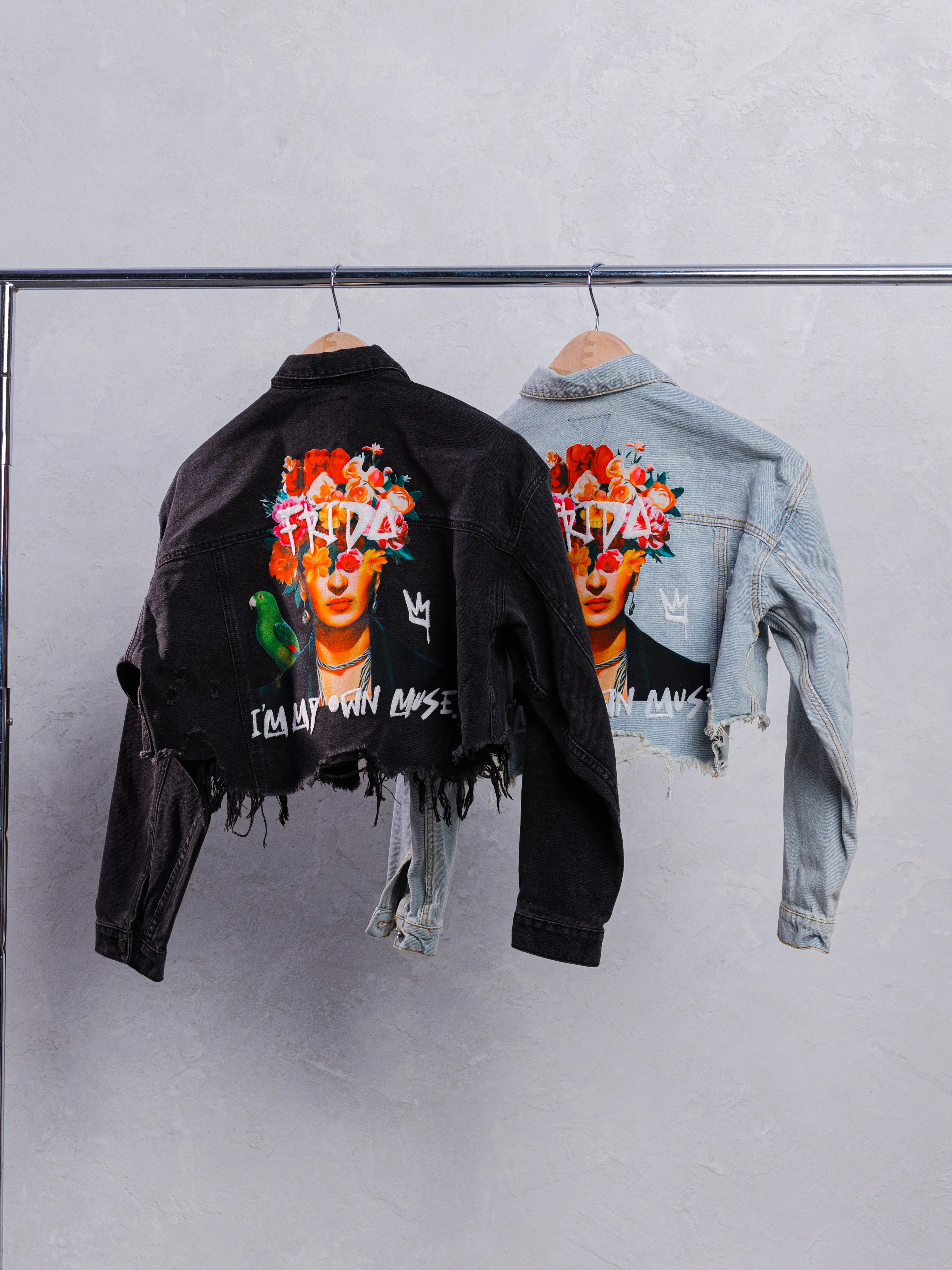 MY OWN MUSE Crop Denim Jacket