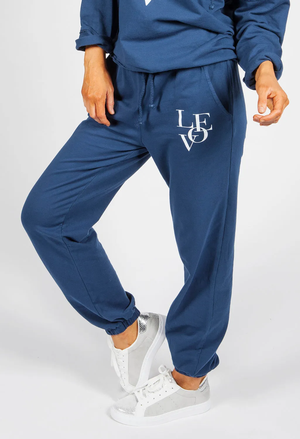 Navy Love Joggers