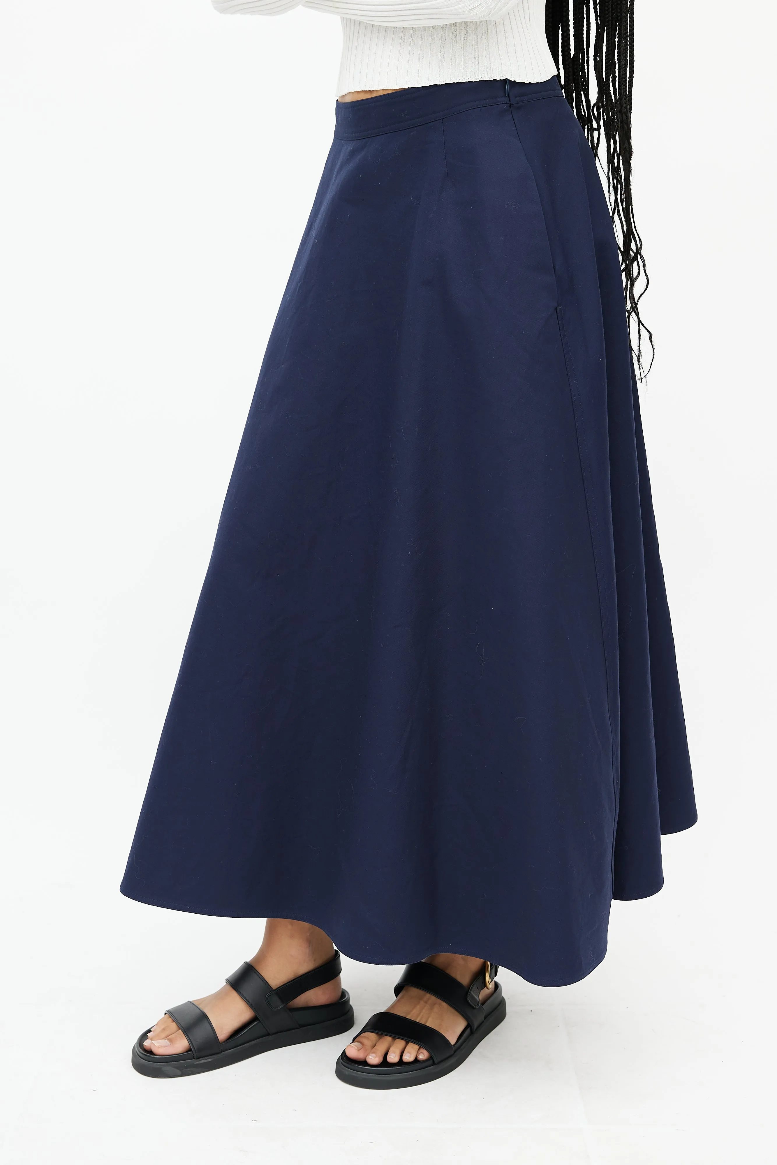 Navy Maxi Skirt