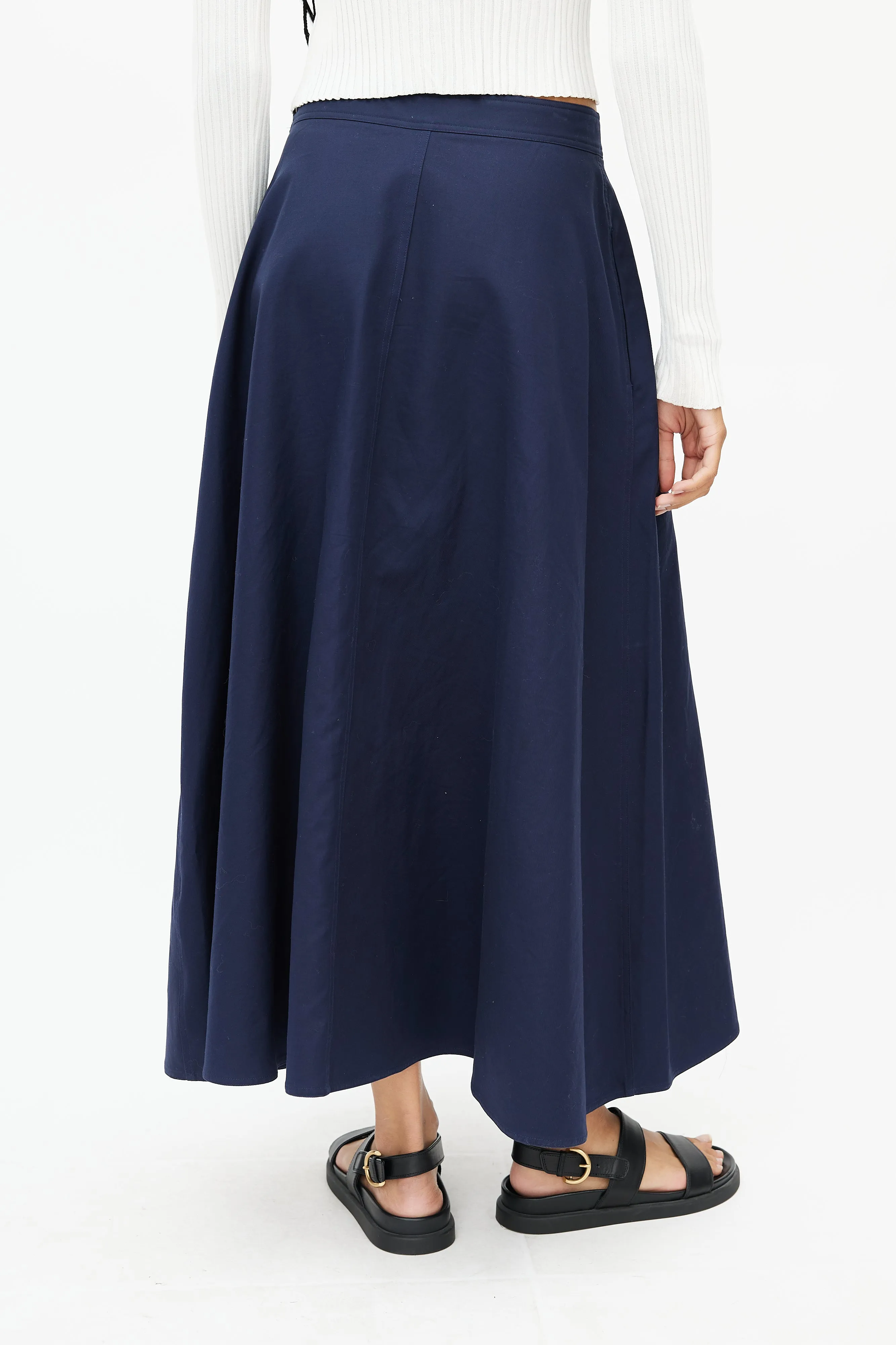 Navy Maxi Skirt