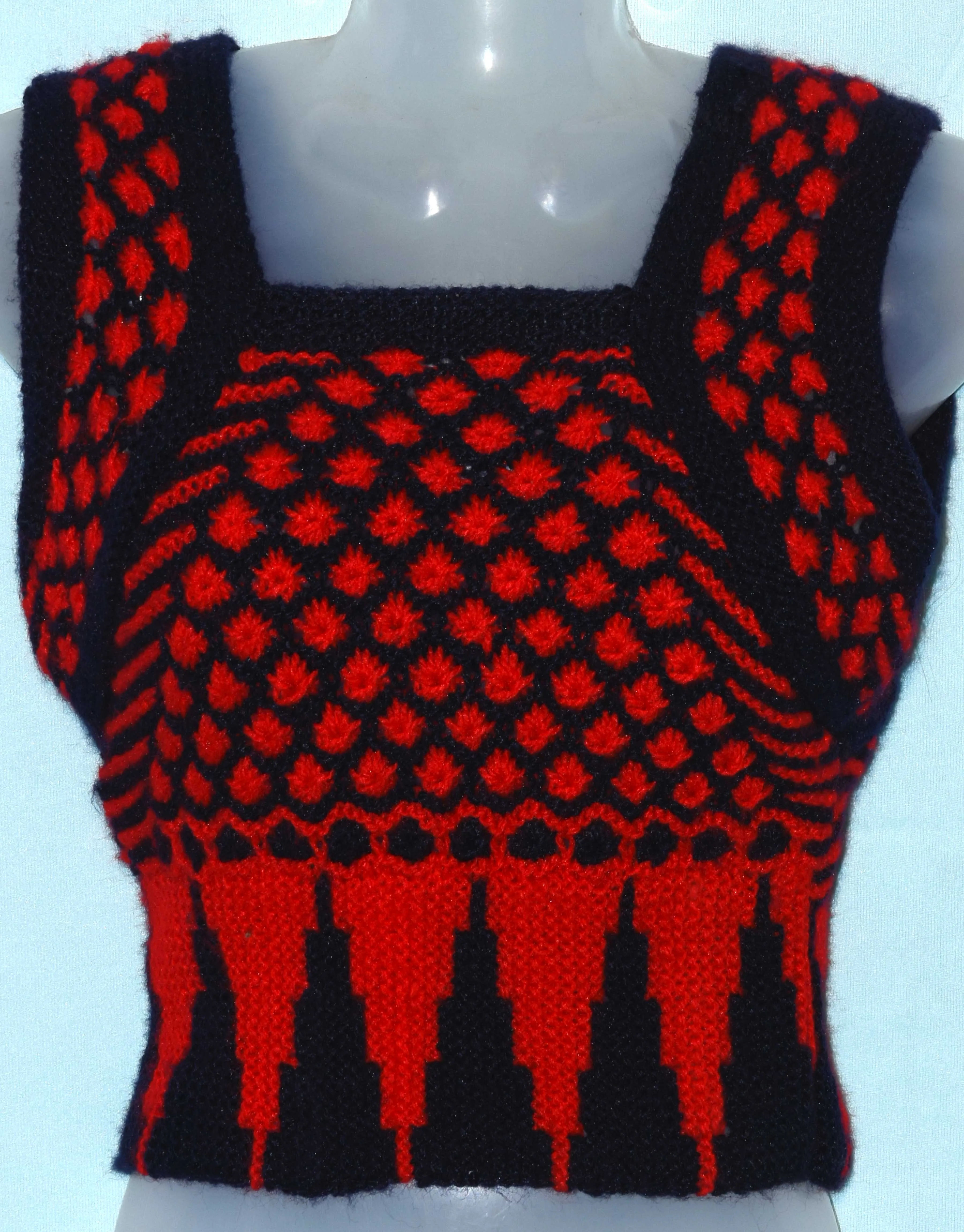 New design handmade blouse for women black and red color