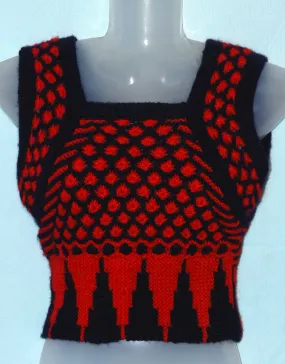 New design handmade blouse for women black and red color