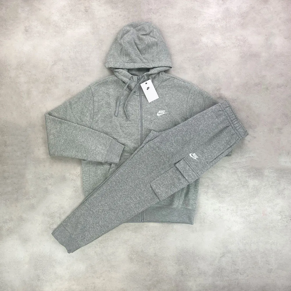 Nike Sportswear Club Fleece Jacket/ Cargo Pants Grey