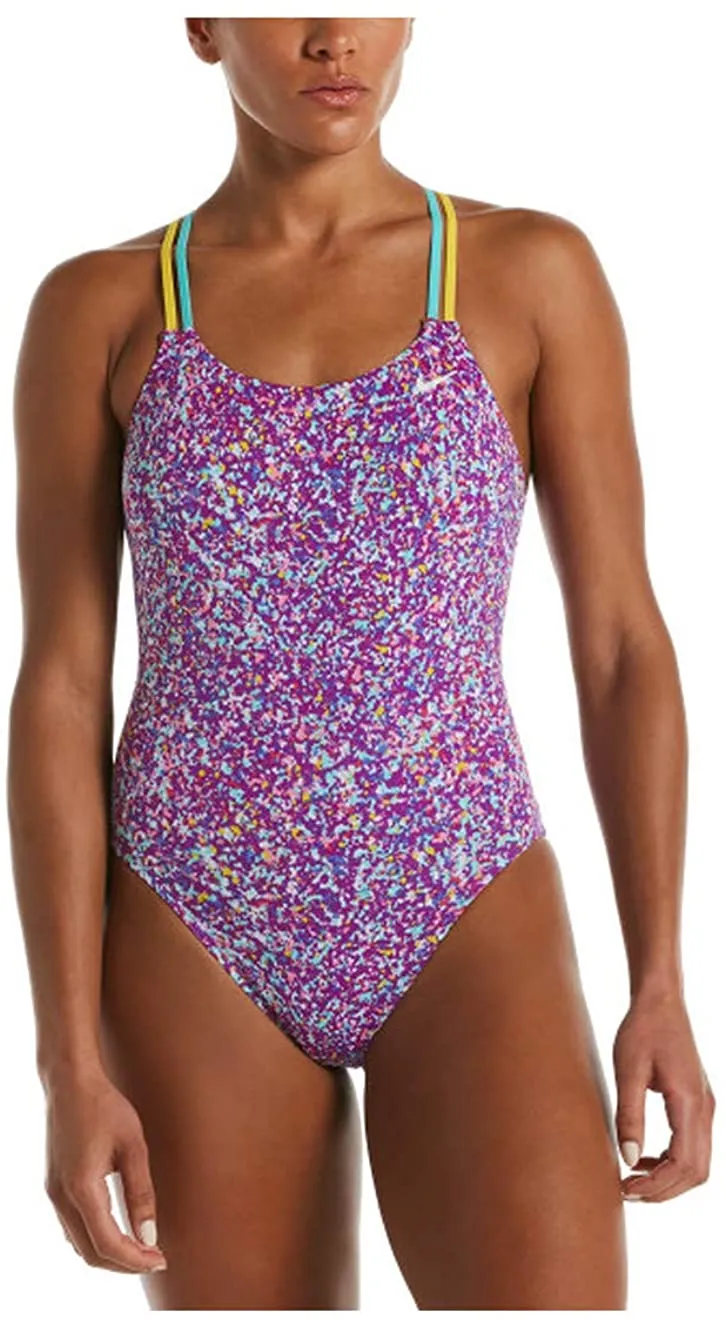 Nike Swim Women's Pixel Party Spiderback One Piece