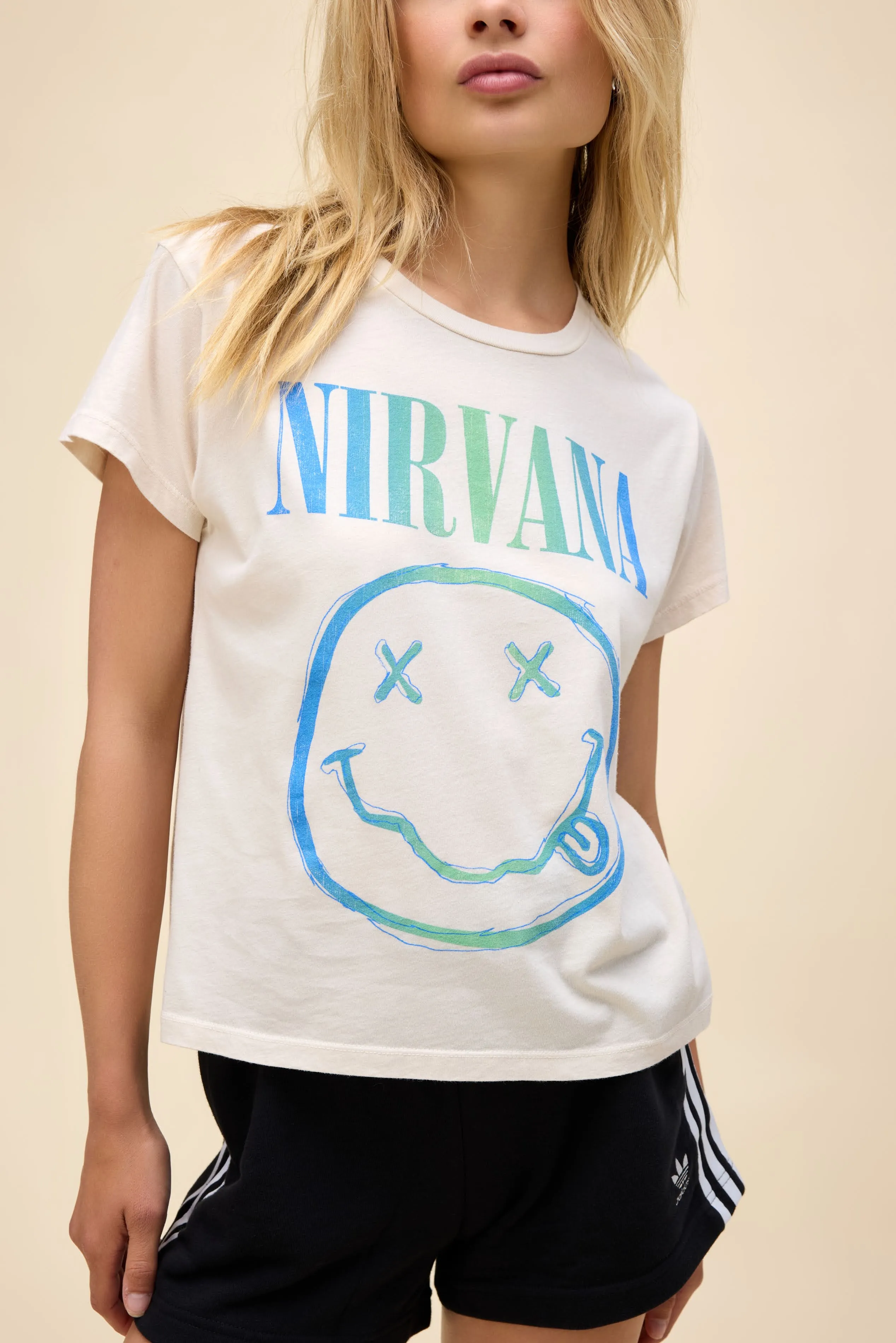 Nirvana Gradient Smiley Solo Tee