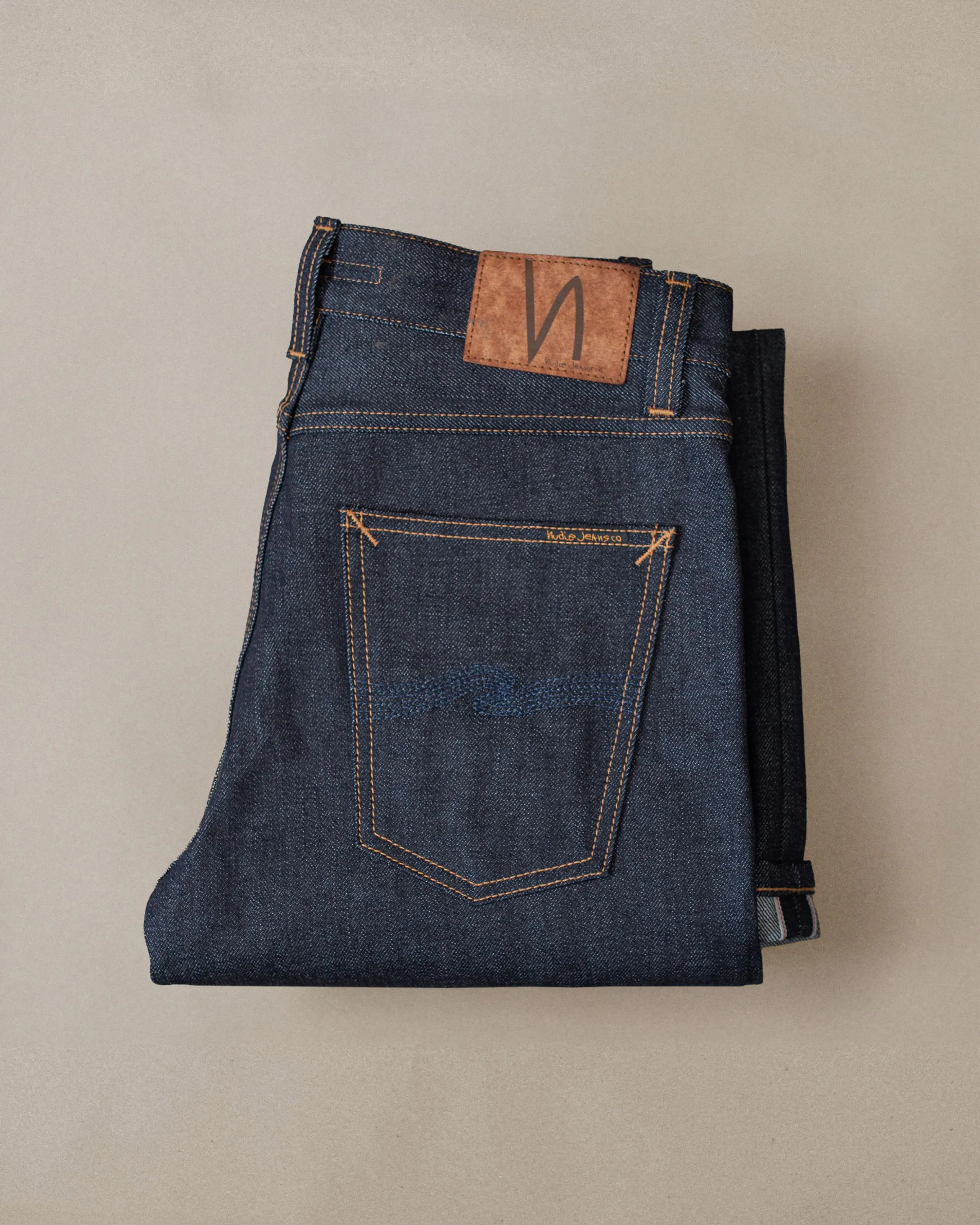 Nudie Steady Eddie II Regular Tapered Mens Jeans - Dry Ace Selvage