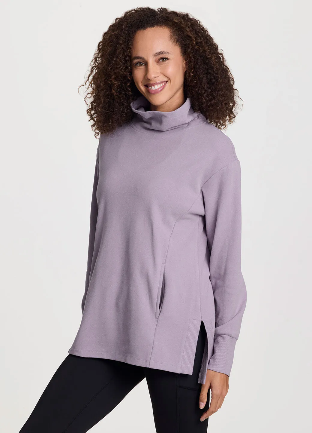 Oliver Relaxed Mock Neck Tunic