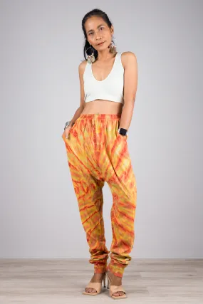 Orange Tie Dye pants