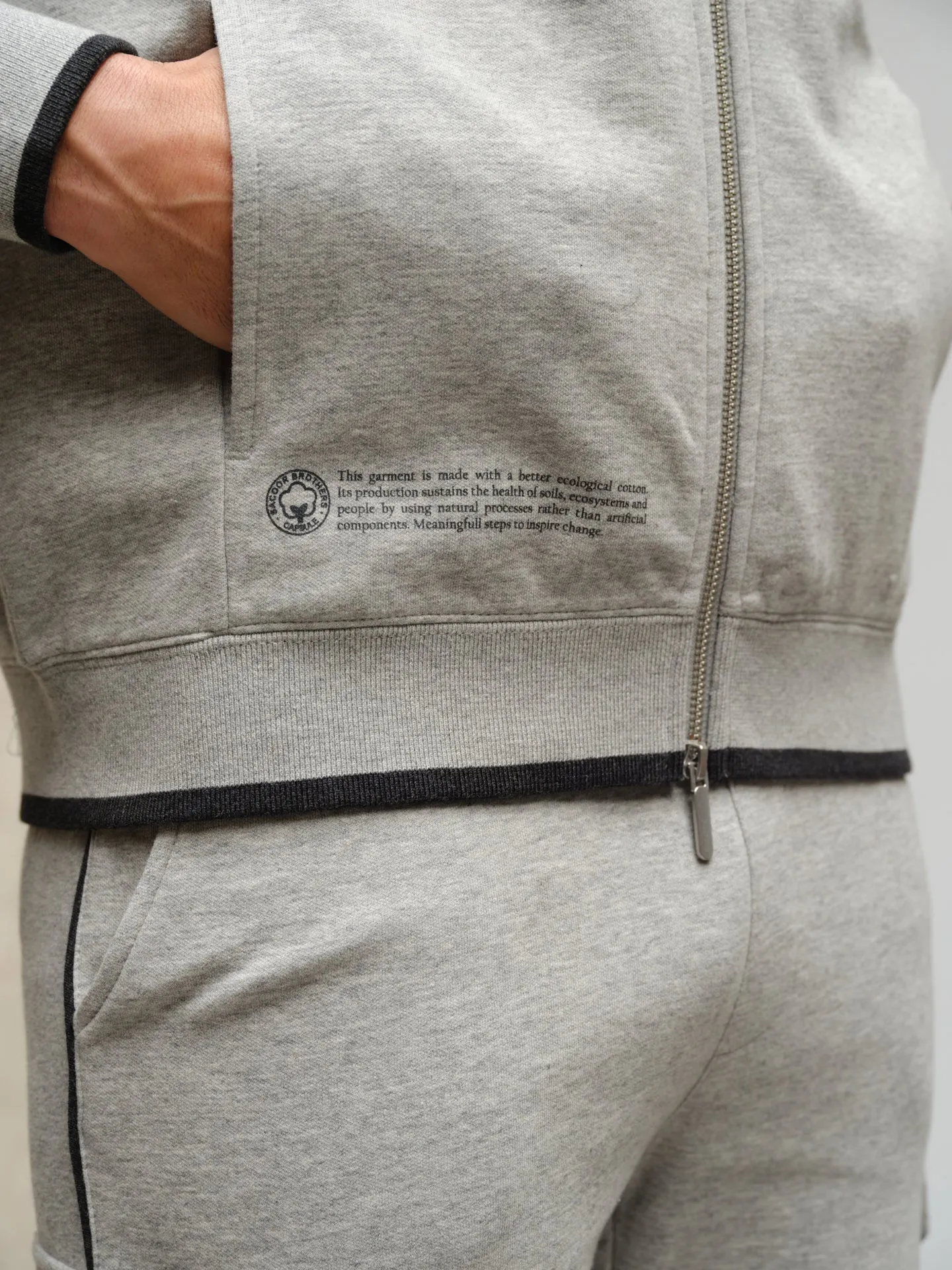 Organic Cotton Capsule Collection zipped hoodie