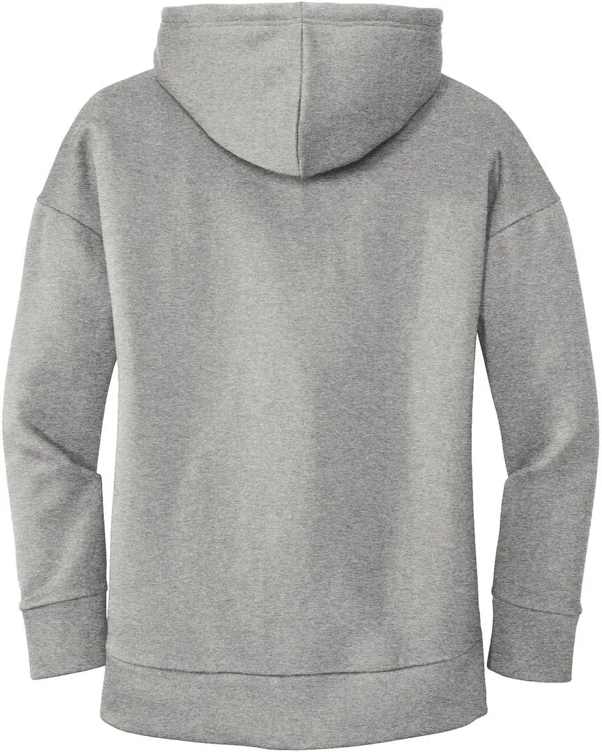 OUTLET-District Ladies Perfect Weight Fleece Drop Shoulder Full-Zip Hoodie