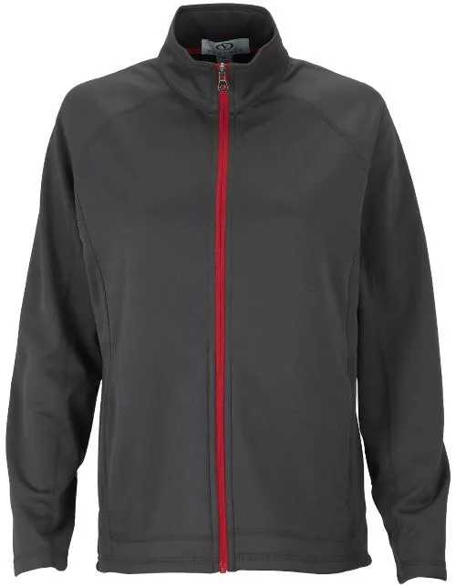 OUTLET-Vantage Ladies Brushed Back Micro-Fleece Full-Zip Jacket