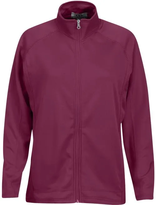 OUTLET-Vantage Ladies Brushed Back Micro-Fleece Full-Zip Jacket