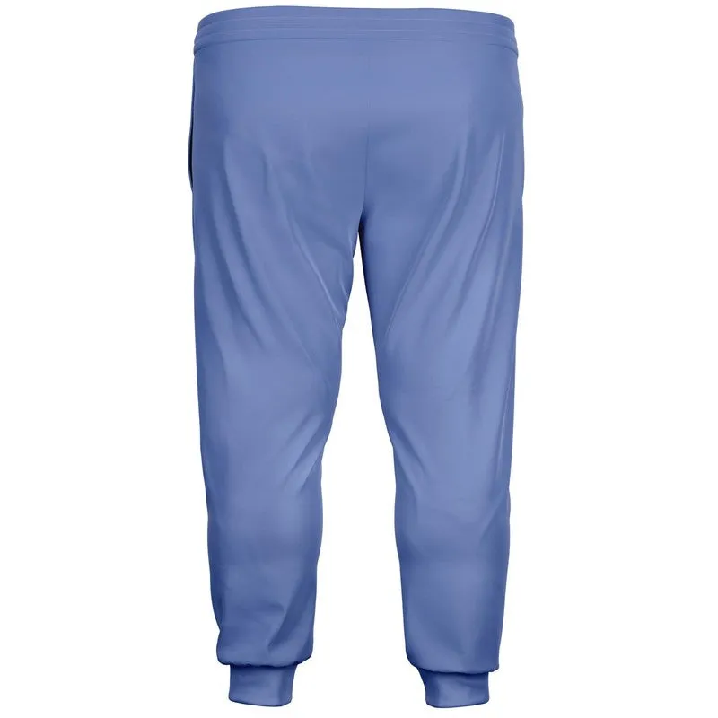 Pastel Blue Joggers | Unisex | with PLUS sizes | Bright Pastel Blue | C60M45Y0K0