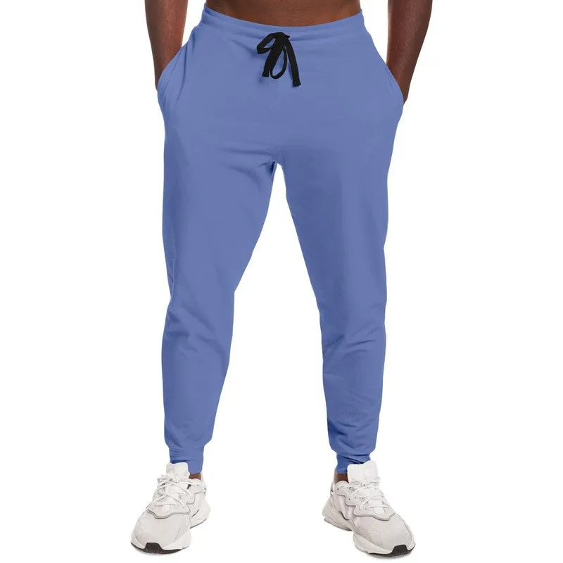 Pastel Blue Joggers | Unisex | with PLUS sizes | Bright Pastel Blue | C60M45Y0K0