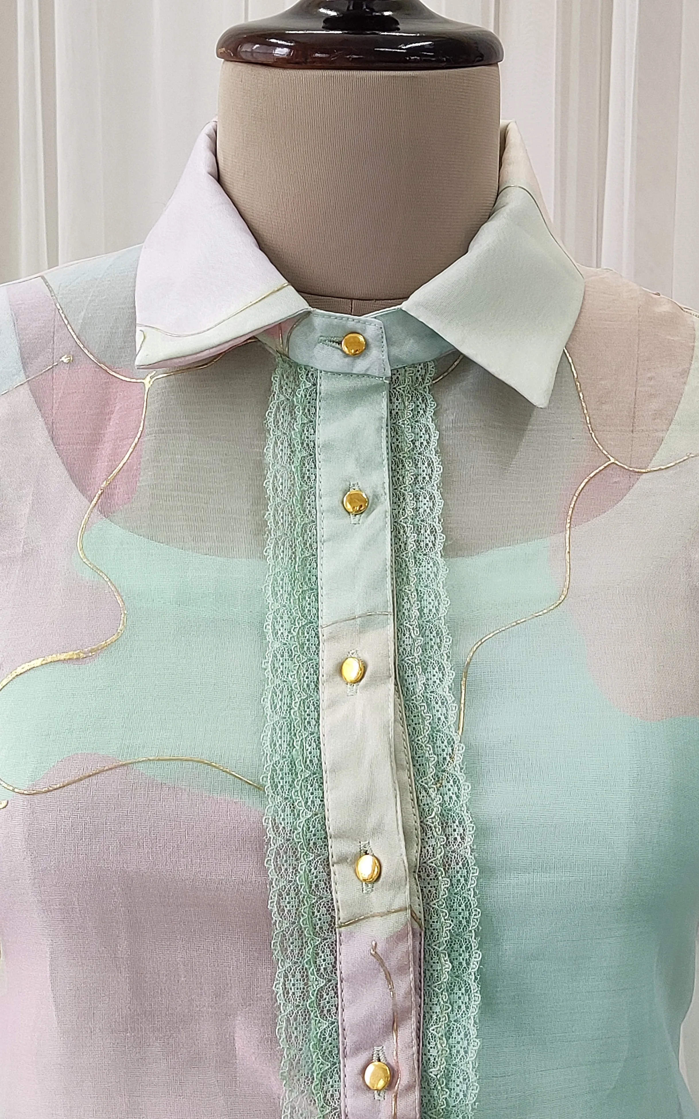 Pastel Dream Organza Shirt