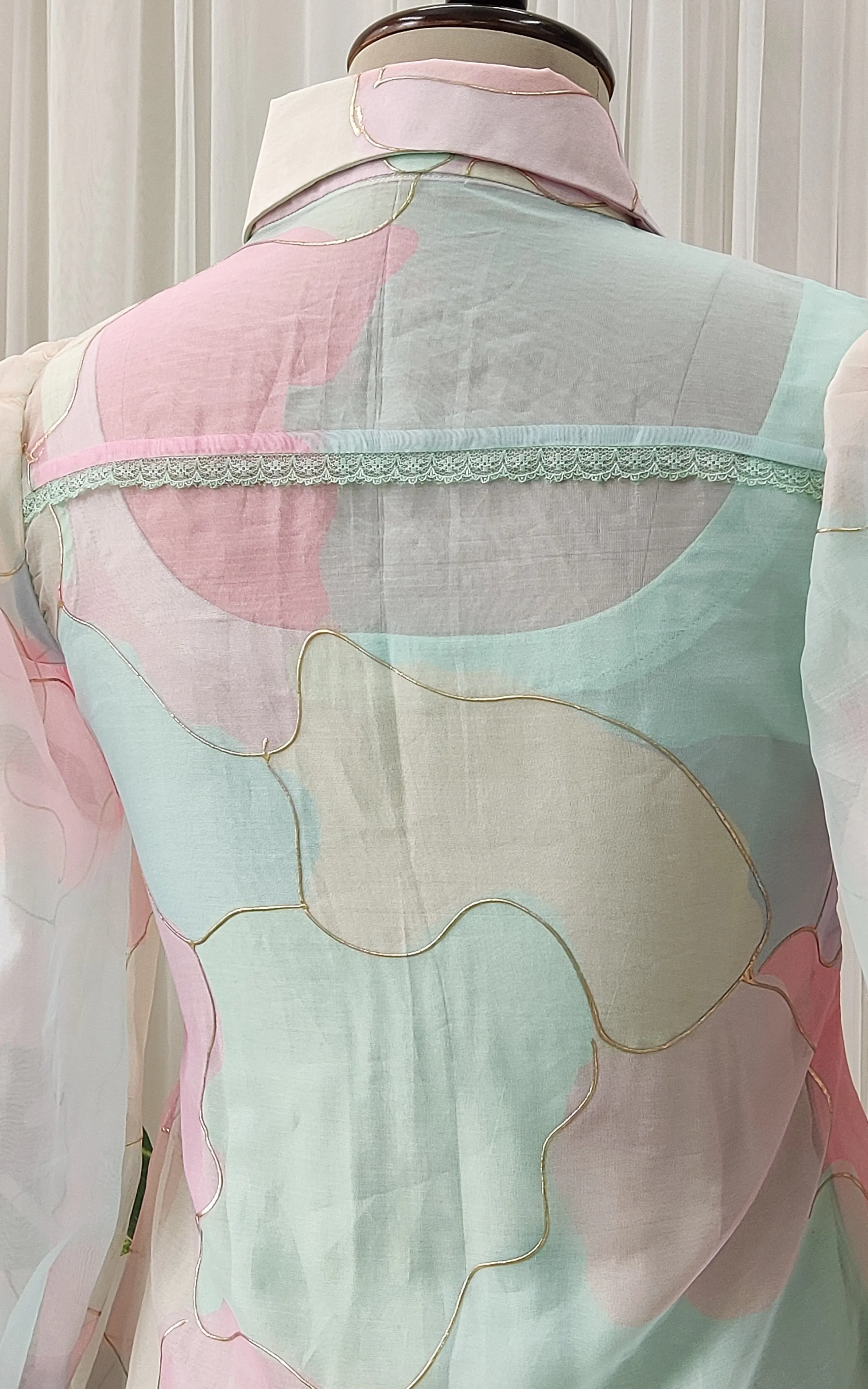 Pastel Dream Organza Shirt