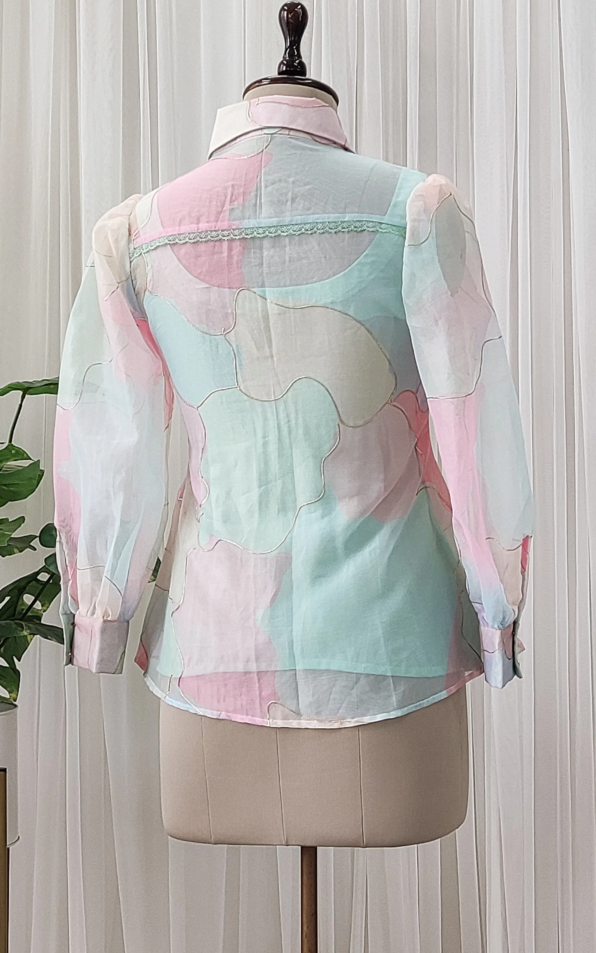 Pastel Dream Organza Shirt