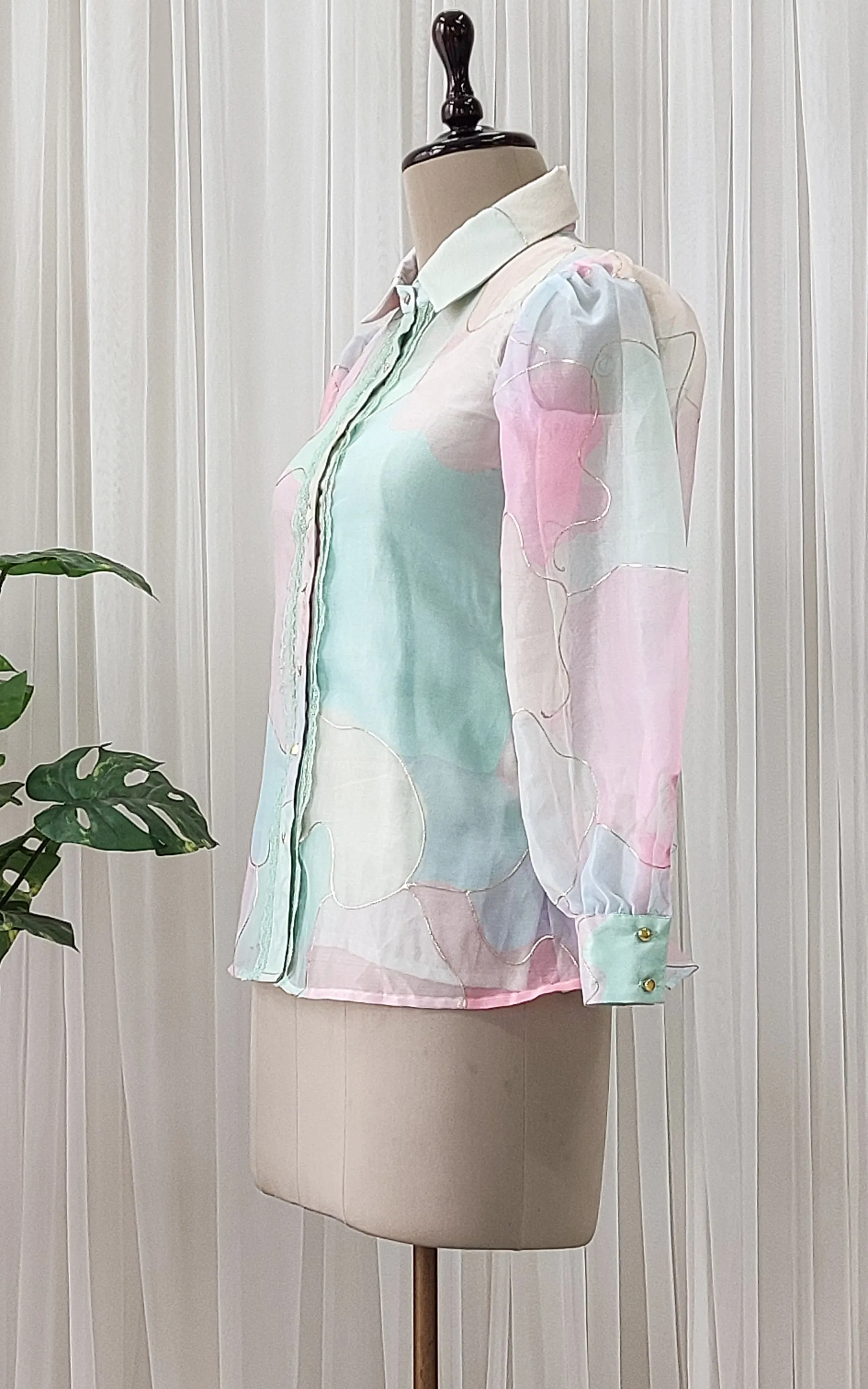 Pastel Dream Organza Shirt