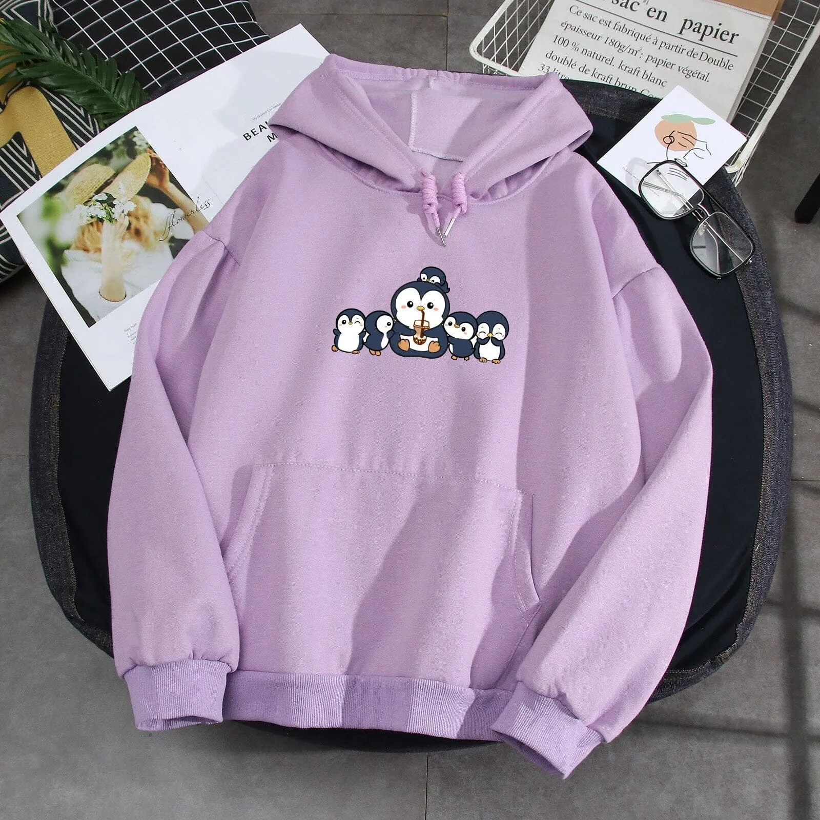 Penguins and Friends Soft Hoodie