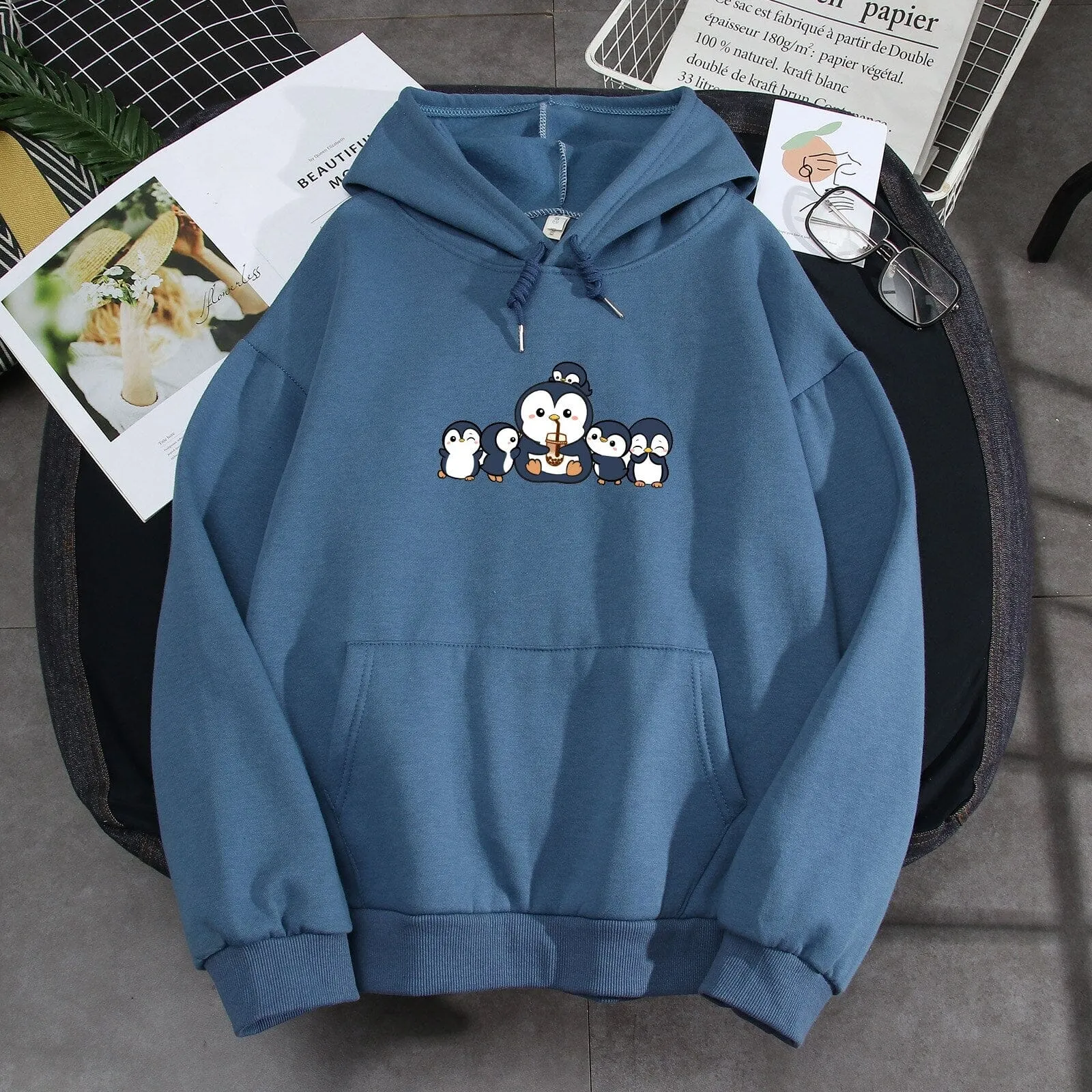 Penguins and Friends Soft Hoodie