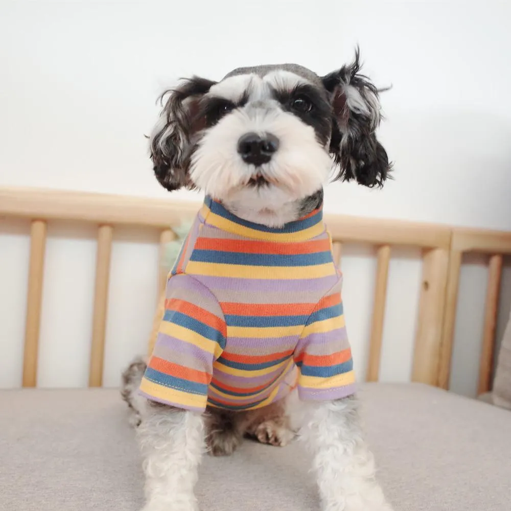 Pet Clothing Dog Fall Winter Clothing Knitted Stripe