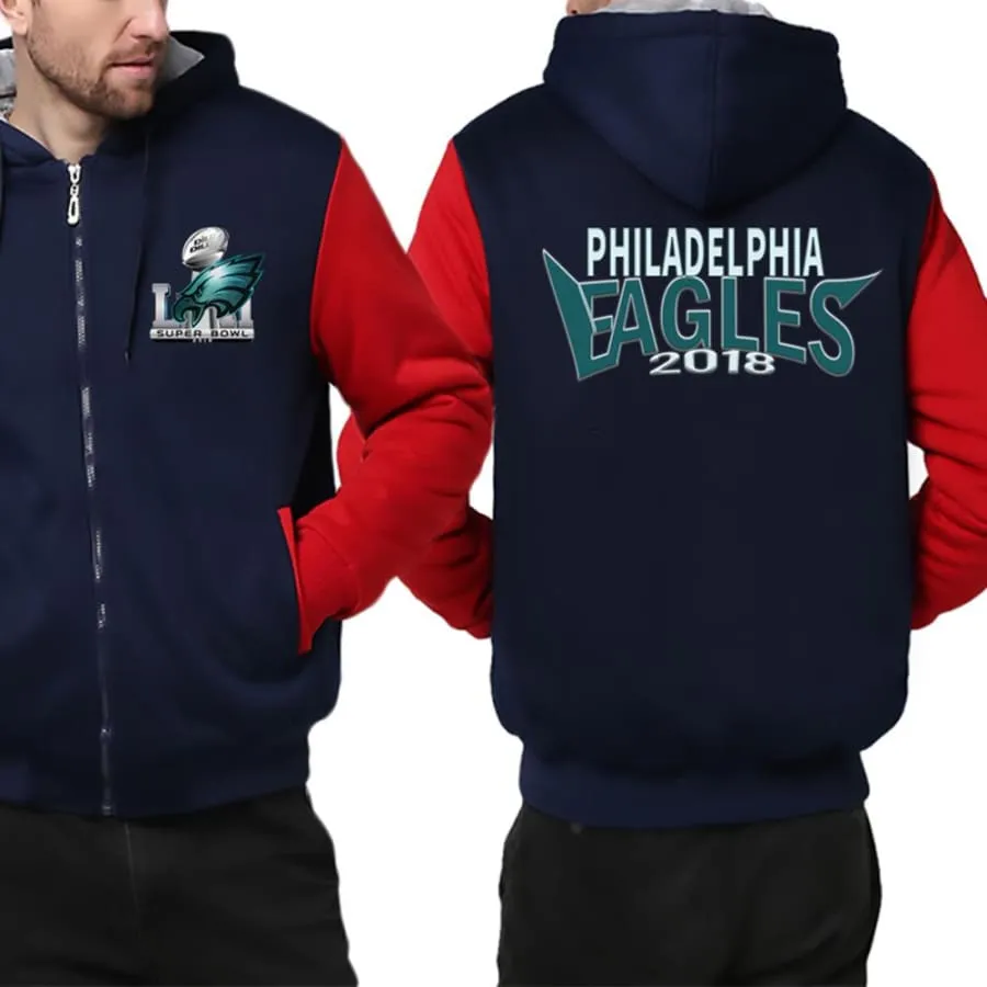 Philadelphia fans Jacket| nfl super bowl eagles Fan Varsity Jacket| Winter Coat (4 Colors)