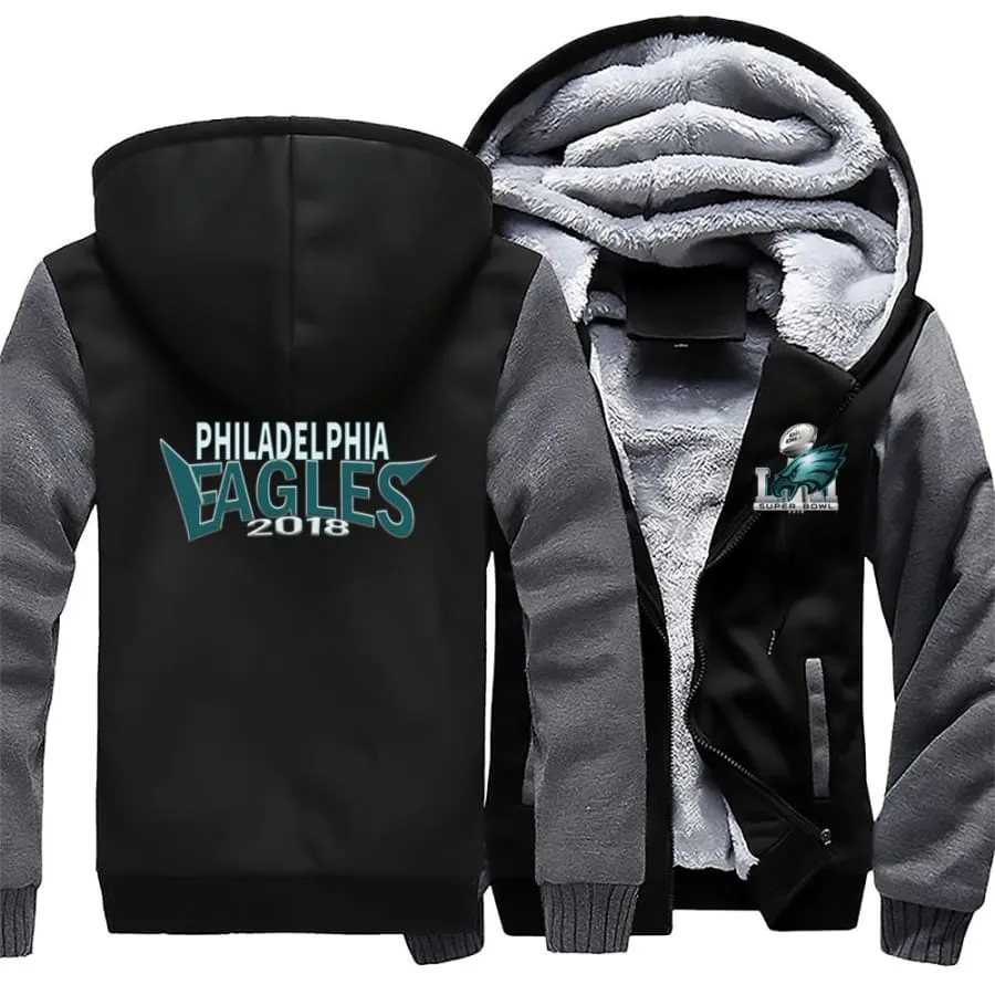 Philadelphia fans Jacket| nfl super bowl eagles Fan Varsity Jacket| Winter Coat (4 Colors)