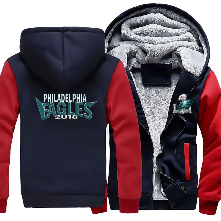 Philadelphia fans Jacket| nfl super bowl eagles Fan Varsity Jacket| Winter Coat (4 Colors)