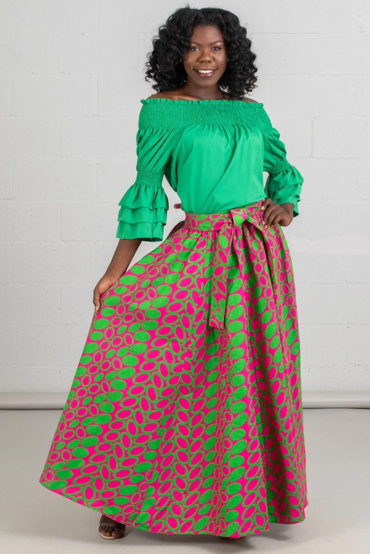 Print Maxi Skirt