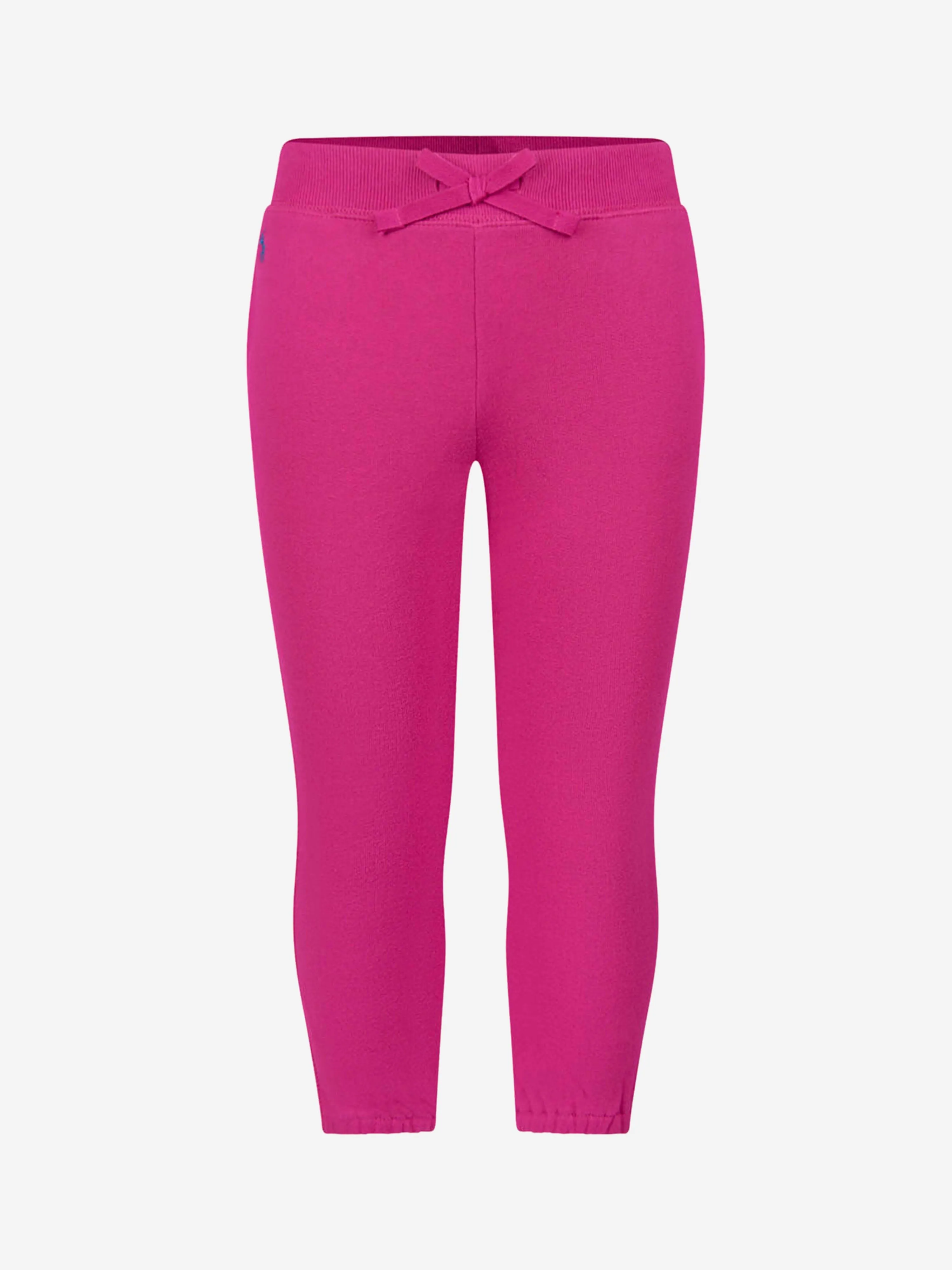 Ralph Lauren Girls Raspberry Pink Fleece Joggers