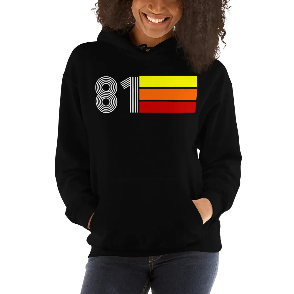 Retro Expo 1981 Men's Women's Unisex Hooded Sweatshirt