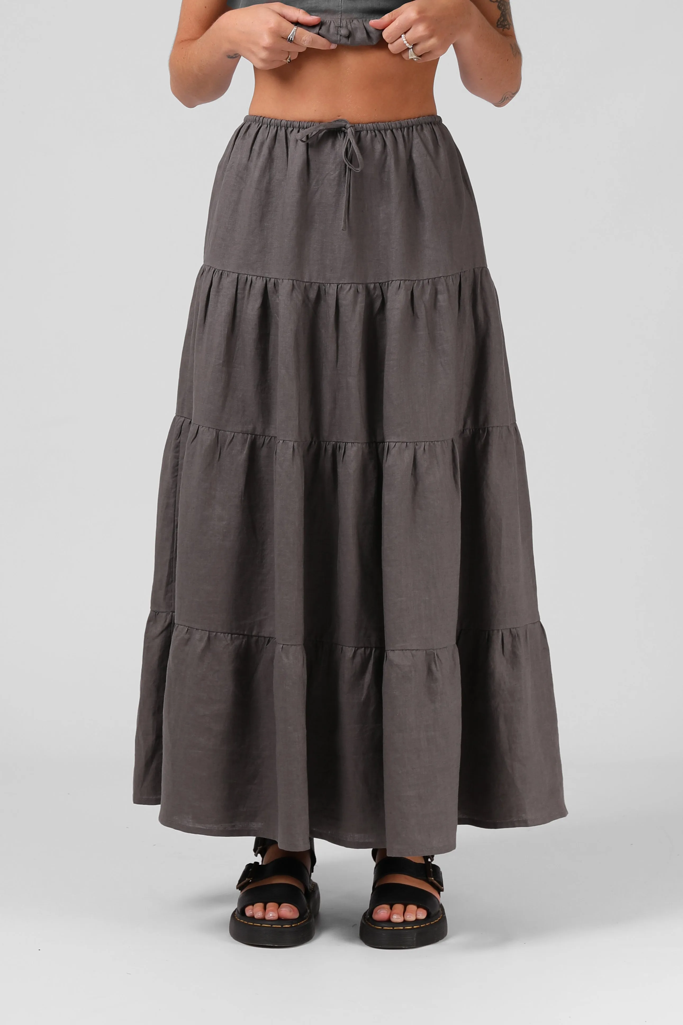 Ruby Maxi Skirt - Olive