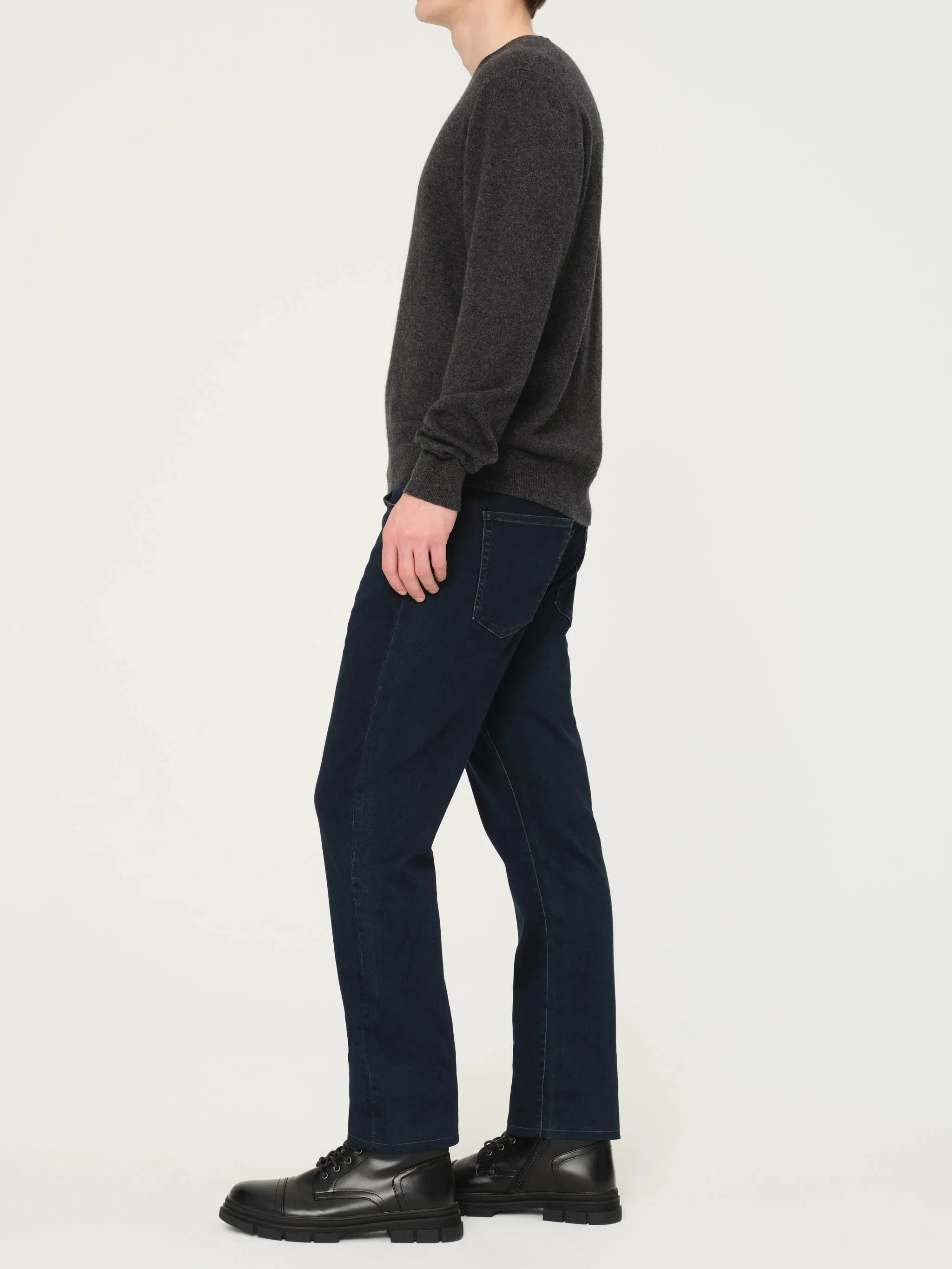 Russell Slim Straight Jeans in Social (Dark Indigo) by DL1961