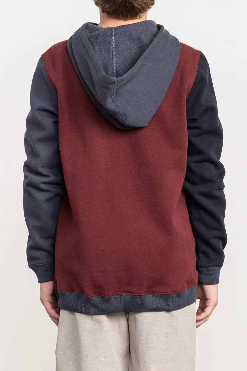 RVCA Ruddy Boys Hoodie Sweatshirt - Bordeaux