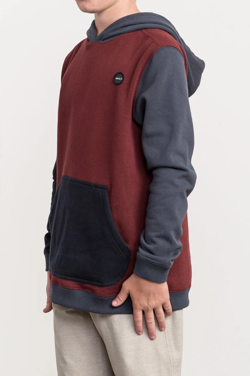 RVCA Ruddy Boys Hoodie Sweatshirt - Bordeaux