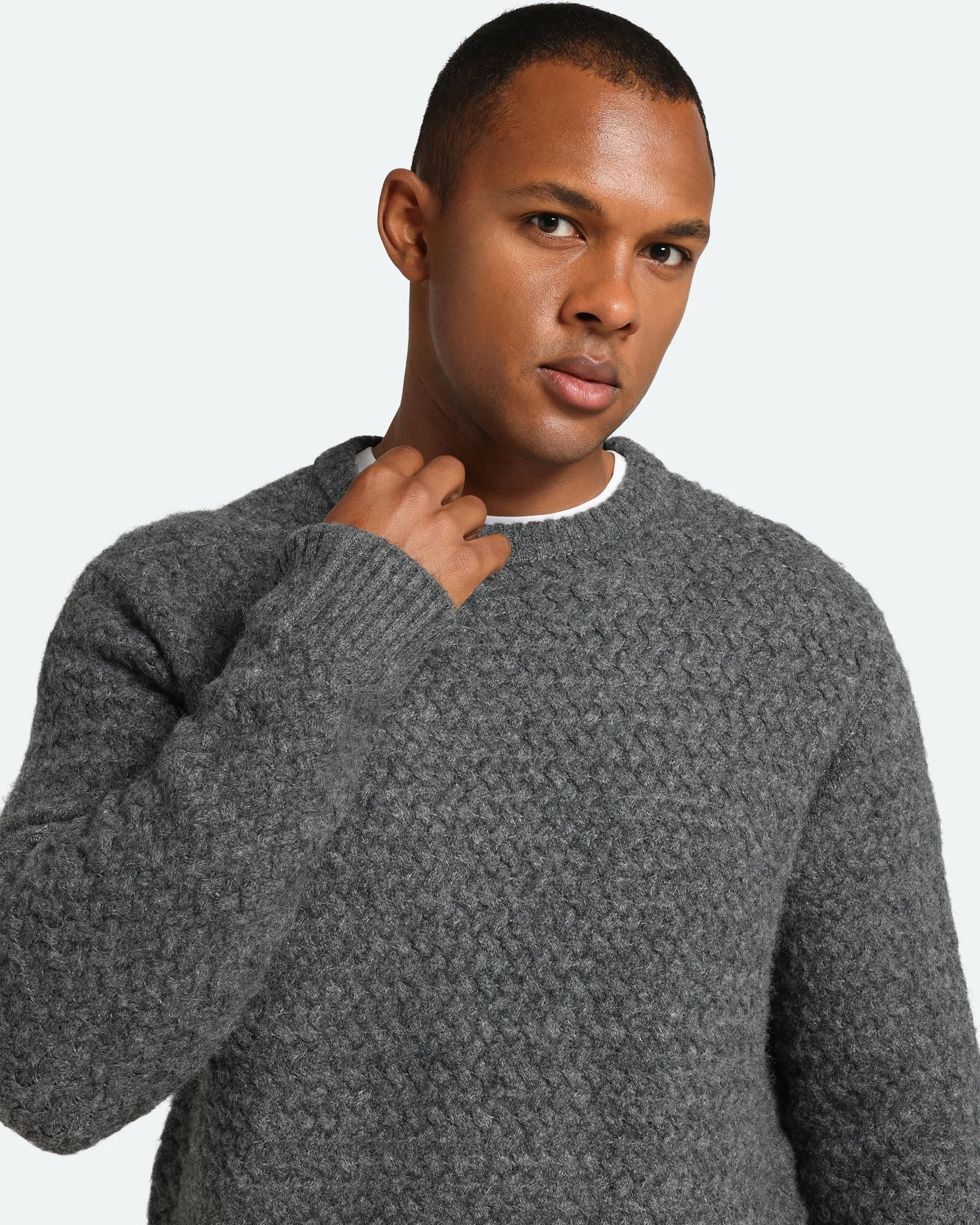 Saigon 3963 Knit - Gray Pinstripe