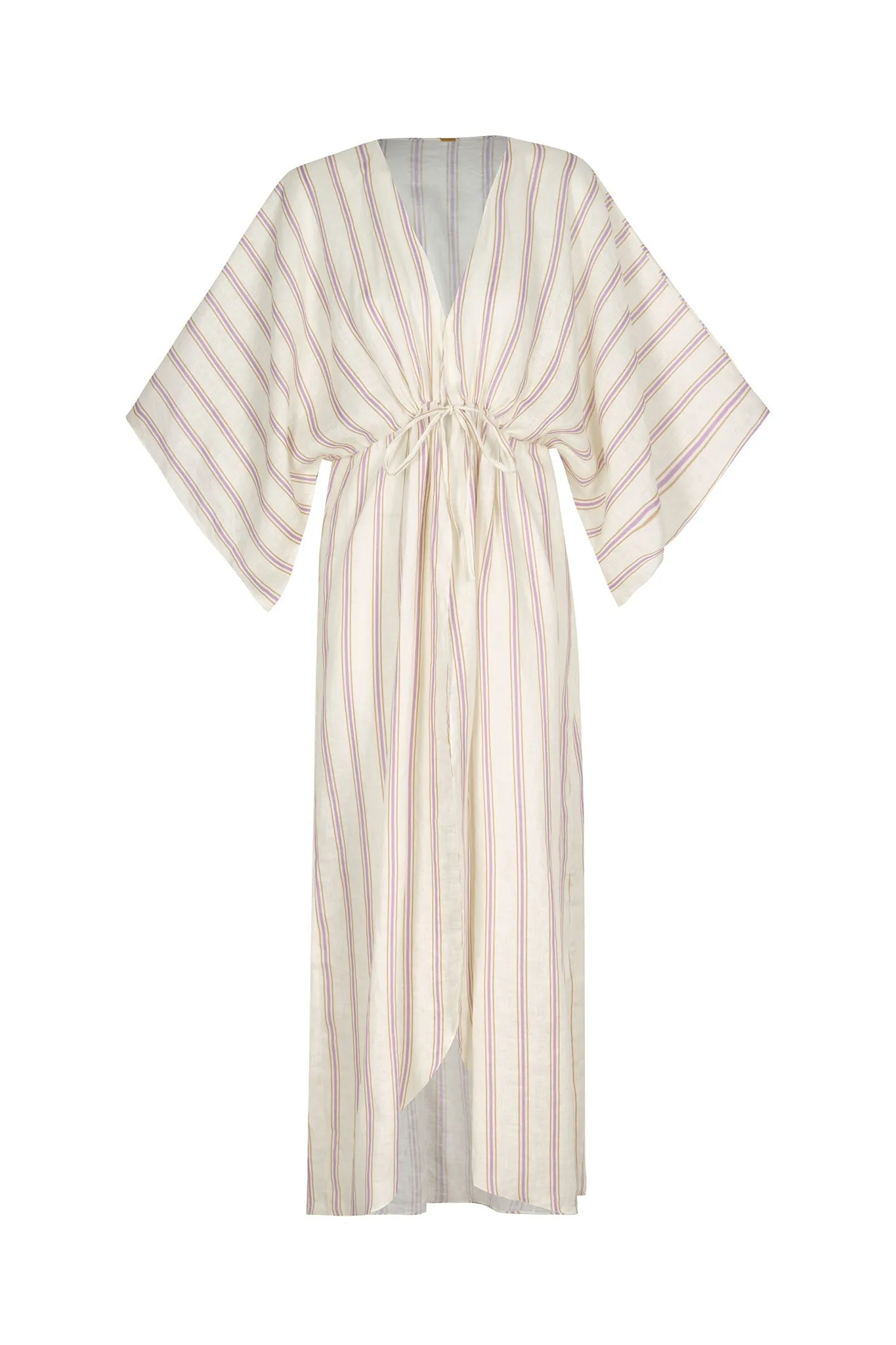 San Cipriano Linen Tunic / Lila Stripes