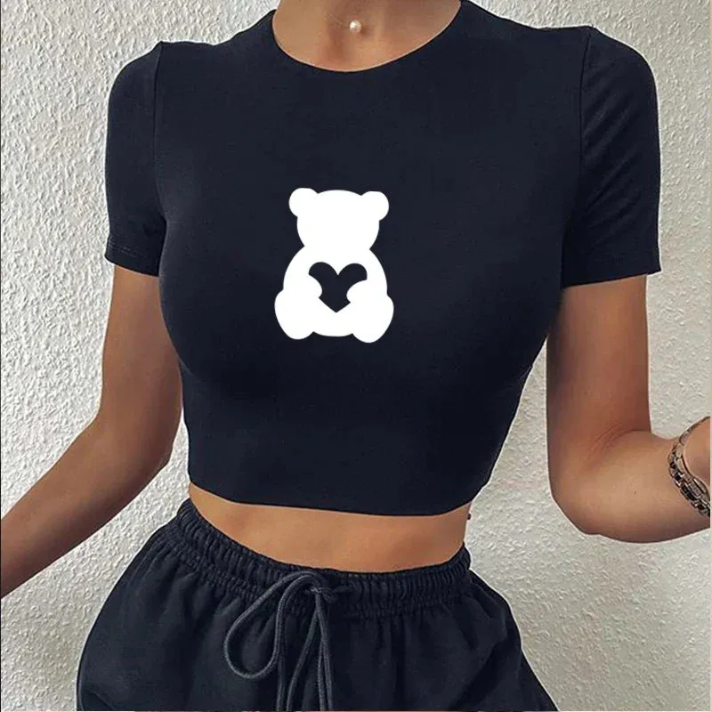 Sexy Girls Graphic Girl Crop Tops Fairy Grunge Crop Top