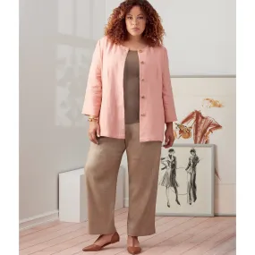 Simplicity Sewing Pattern 9269 Women's Jacket, Knit Top and Pants