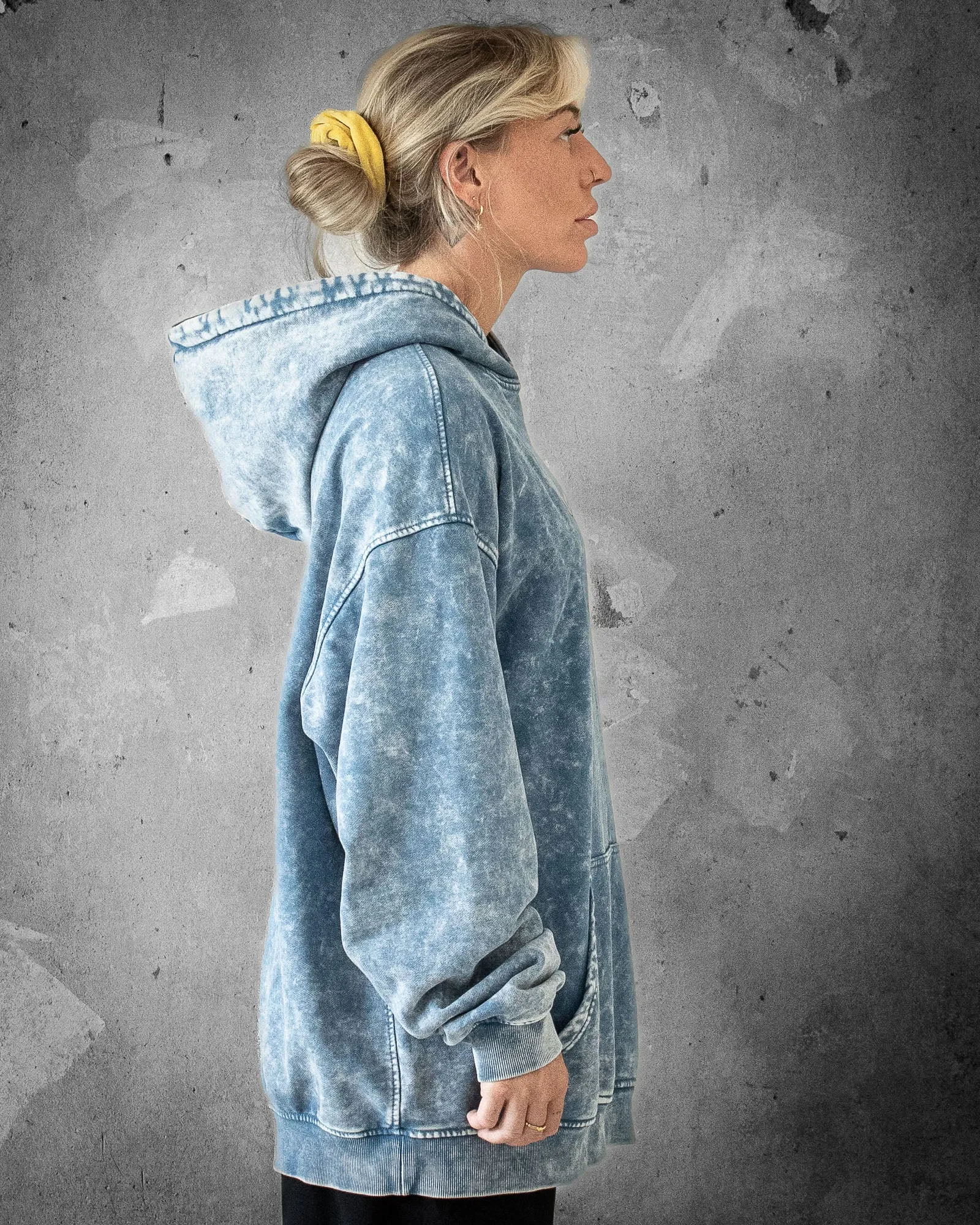 Sky is Not the Limit | Oversized Faded Women's Hoodie