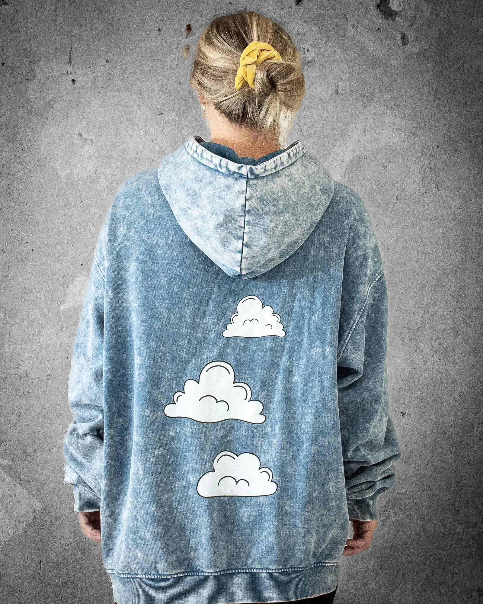 Sky is Not the Limit | Oversized Faded Women's Hoodie