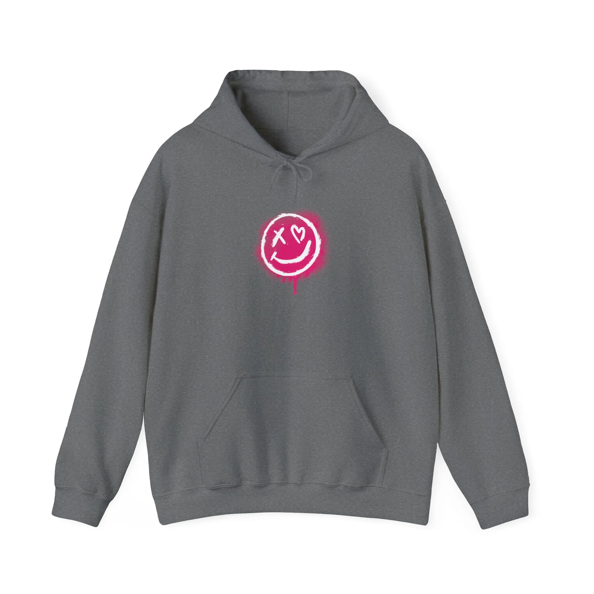 Smile & Change Unisex Heavy Blend Hoodie, Cozy Layer for Daily Wear, Gift for Friends, Self-Expression Apparel, Casual Fashion