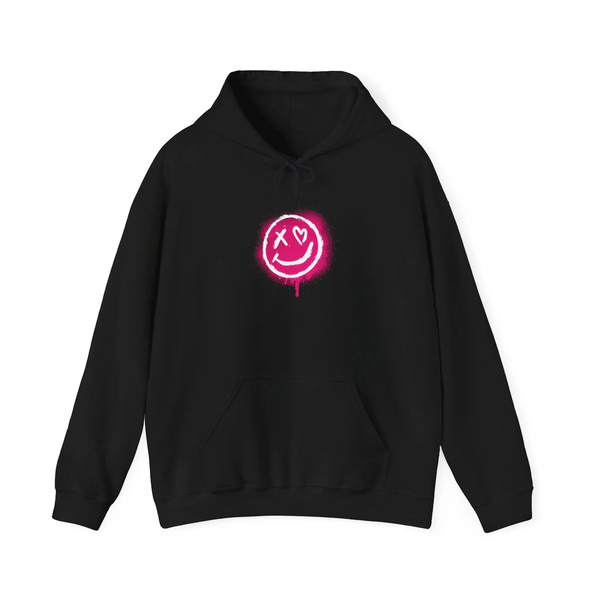 Smile & Change Unisex Heavy Blend Hoodie, Cozy Layer for Daily Wear, Gift for Friends, Self-Expression Apparel, Casual Fashion