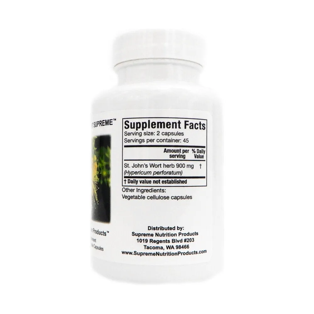 St John's Wort Supreme - 90 Capsules | Supreme Nutrition Products